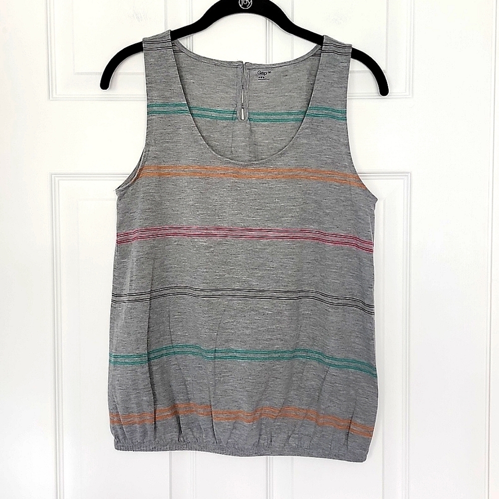 GAP striped banded waist top